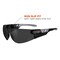 Ergodyne SAGA, Safety Glasses, Smoke Lens, Matte Black Frame, Frameless SAGA - alternate 4